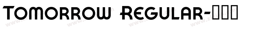 Tomorrow Regular字体转换
